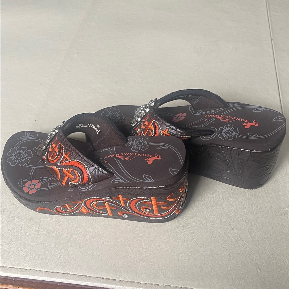#Montana West cross sandal